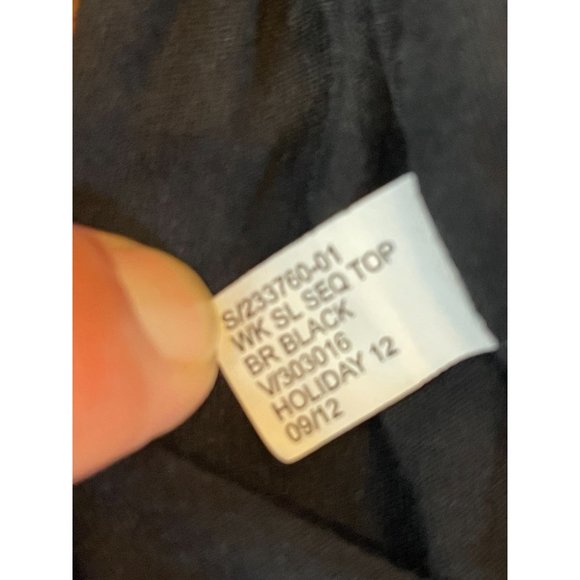 Banana Republic Womens Sequin Tank Top Scoop Neck 233760-01 Black Size Small - Picture 7 of 7